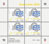 #1005 Croatia - Resumption of Croatian Postage Stamps, 25th Anniv., Sheet of 4 (MNH)