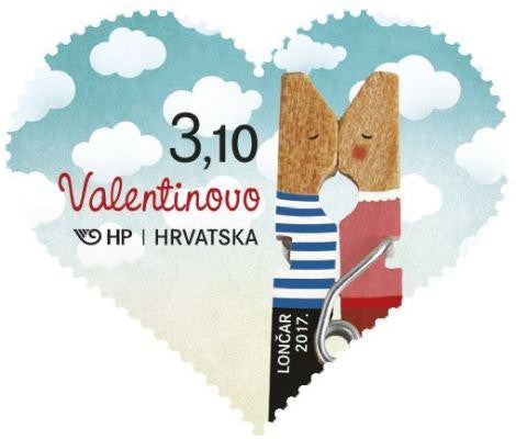 #1021 Croatia - St. Valentine's Day, Single (MNH)